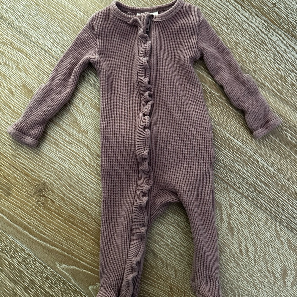 Spearmint onesie ruffle butt
